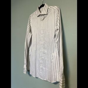 J. Hilburn by M Tessitura Monti Striped Button Down Dress Shirt